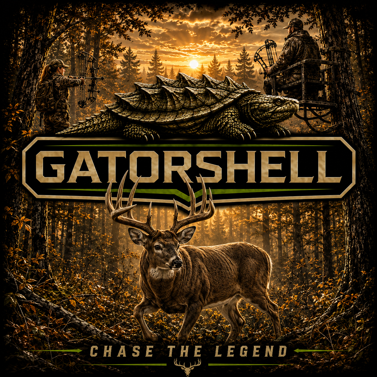 GatorShell Deer Hunting artwork close-up