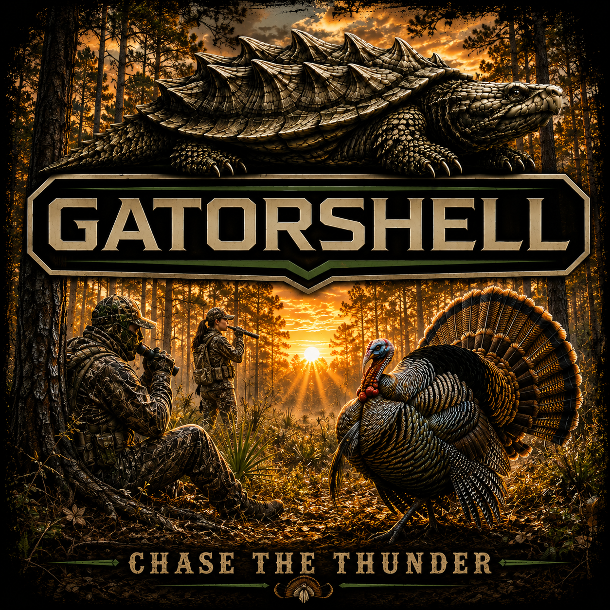 GatorShell Turkey Hunting Chase the Thunder collection artwork