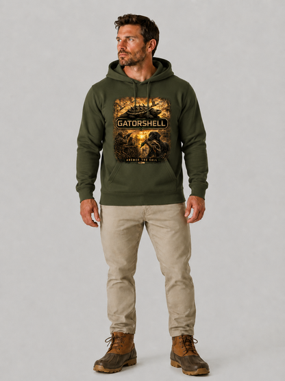 Men's Duck Hunting Hoodie in Military Green