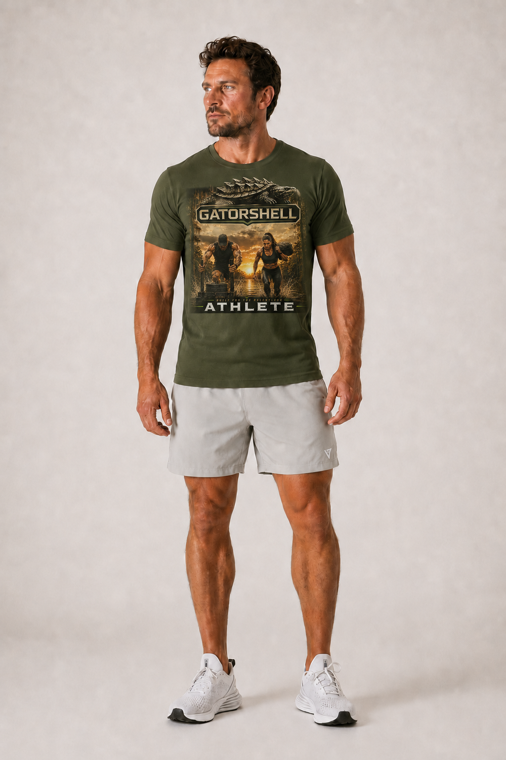 Men's GatorShell Athlete Tee in Military Green