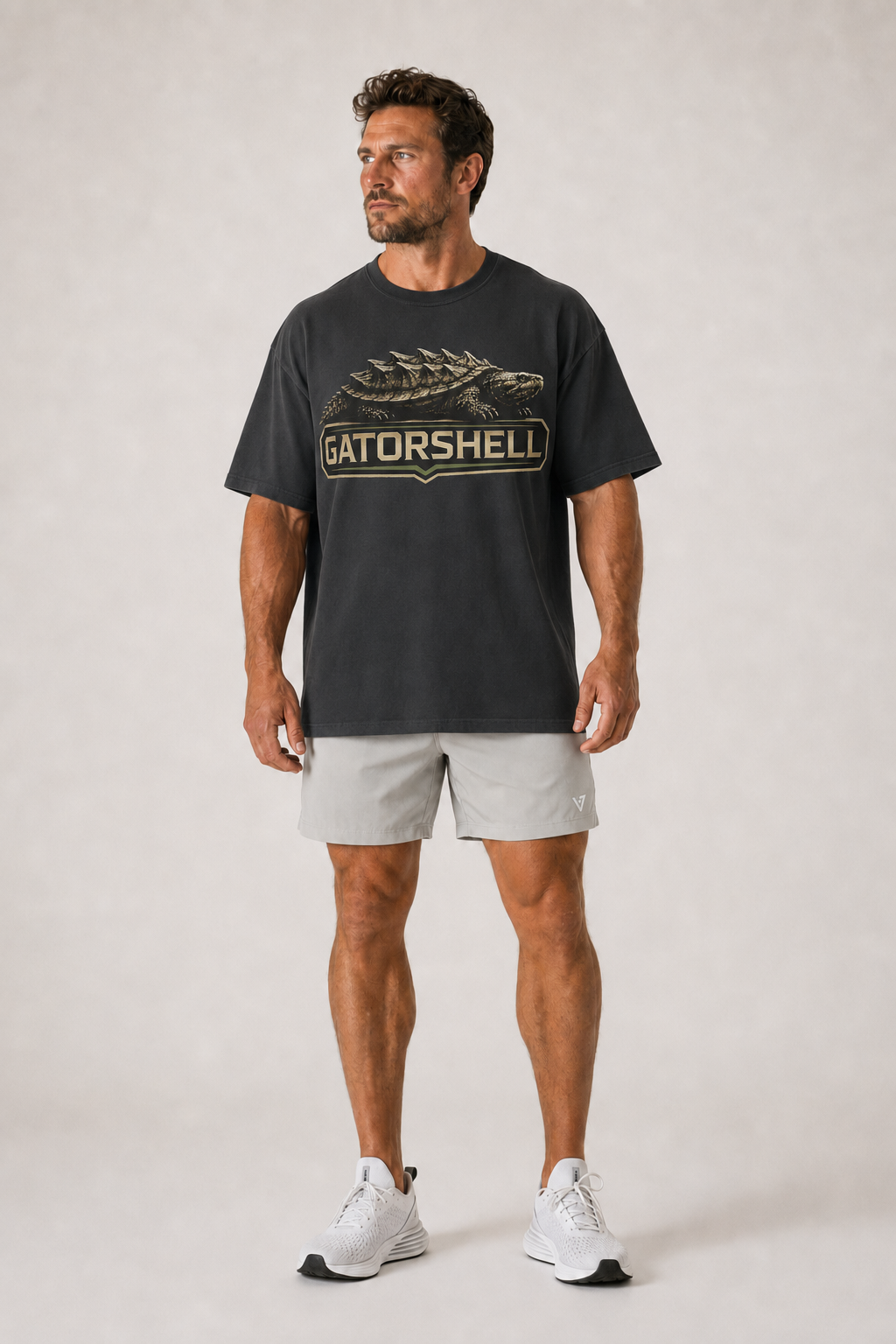 Men's Limited GatorShell oversized tee in Graphite Black