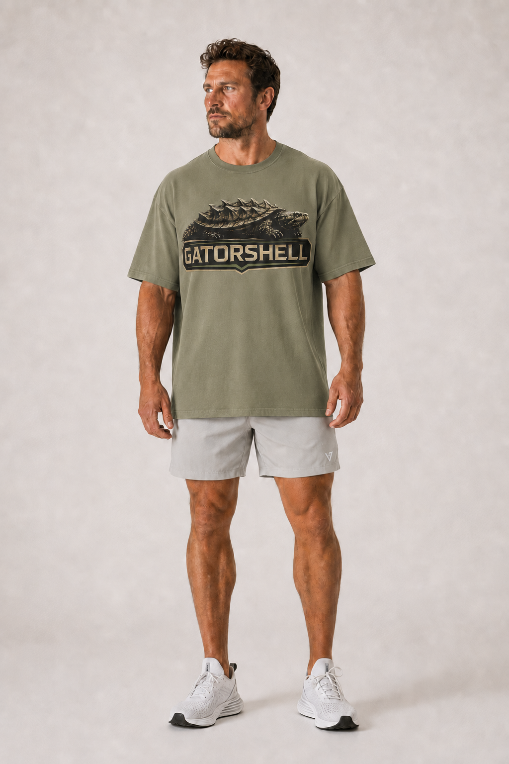 Men's Limited GatorShell oversized tee in Light Olive
