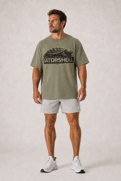 Men's Limited GatorShell oversized tee in Light Olive