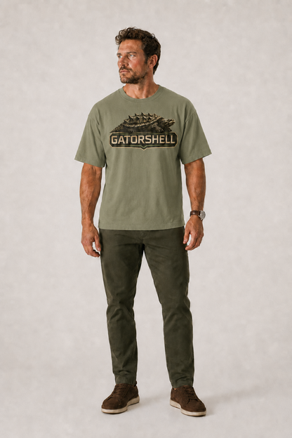 Men's Limited GatorShell Logo Tee in Light Olive