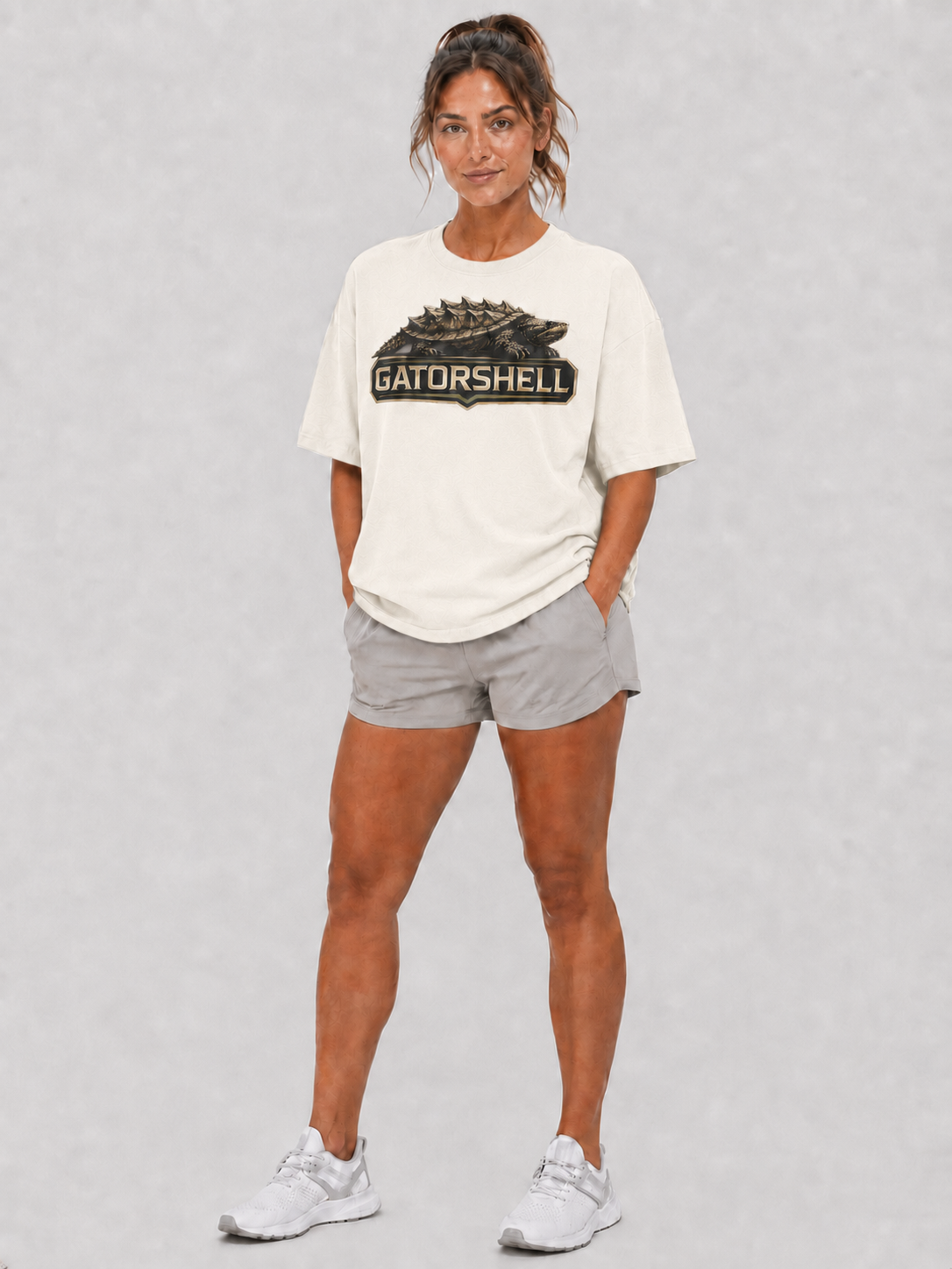Women's Limited GatorShell oversized tee in Bone