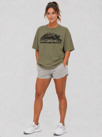 Women's Limited GatorShell oversized tee in Light Olive